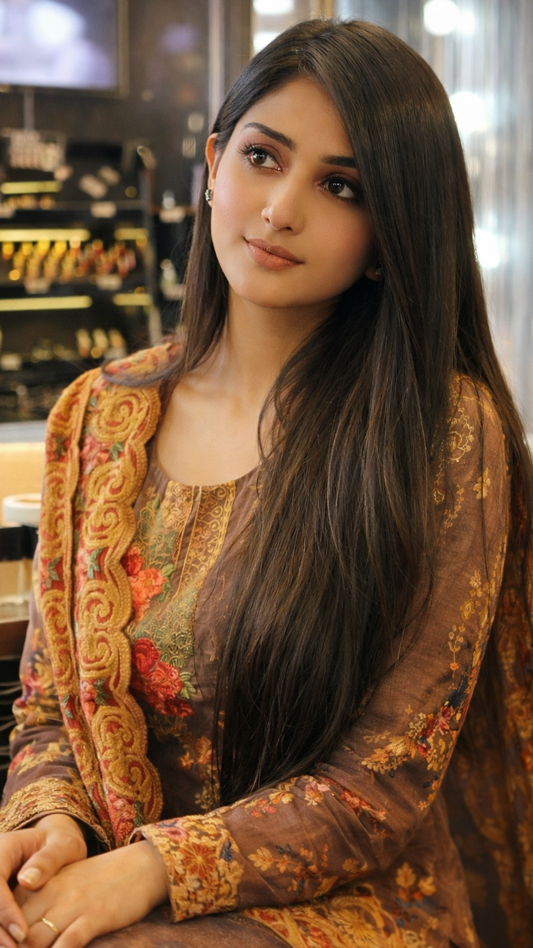 Party Girl Escort Mona in beauty boutique